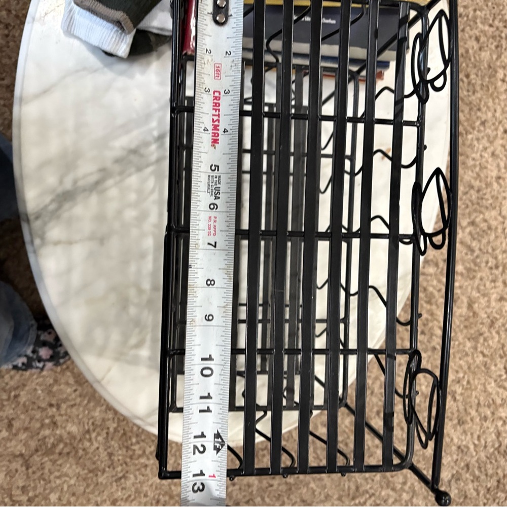 Black Metal Wire Coffee/Tea Rack - Picture 2 of 4